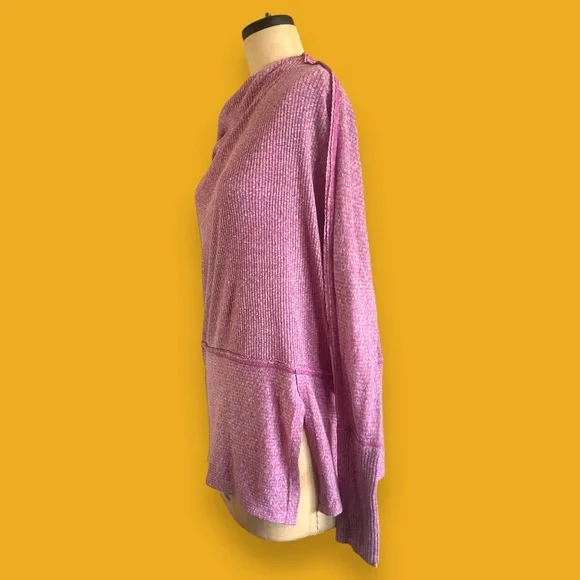 FREE PEOPLE Pullover Top Tunic Relaxed Athleisure Lounge Yoga Balletcore Boho - Picture 4 of 5